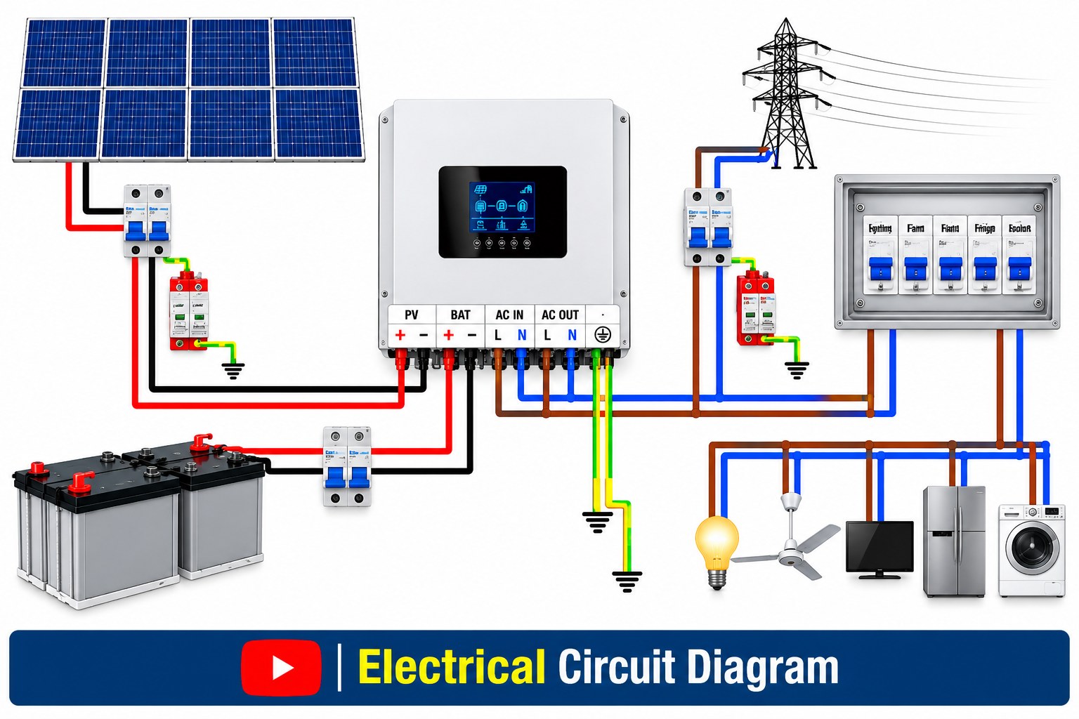 Hybrid Inverter Connection Diagram